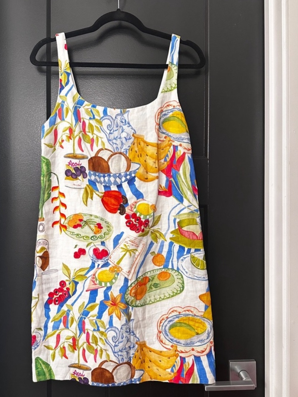 FARM Rio White Multicolor Fruit-Print Mini Dress - Picture 3 of 11